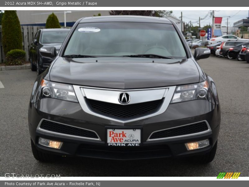 Grigio Metallic / Taupe 2012 Acura MDX SH-AWD