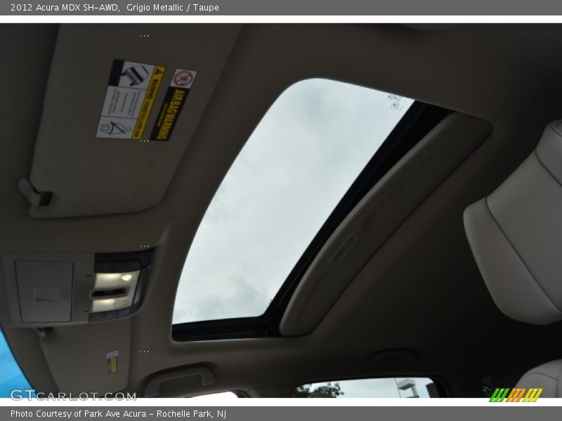 Grigio Metallic / Taupe 2012 Acura MDX SH-AWD