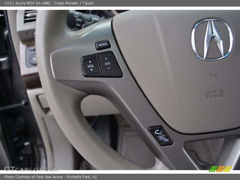 Grigio Metallic / Taupe 2012 Acura MDX SH-AWD