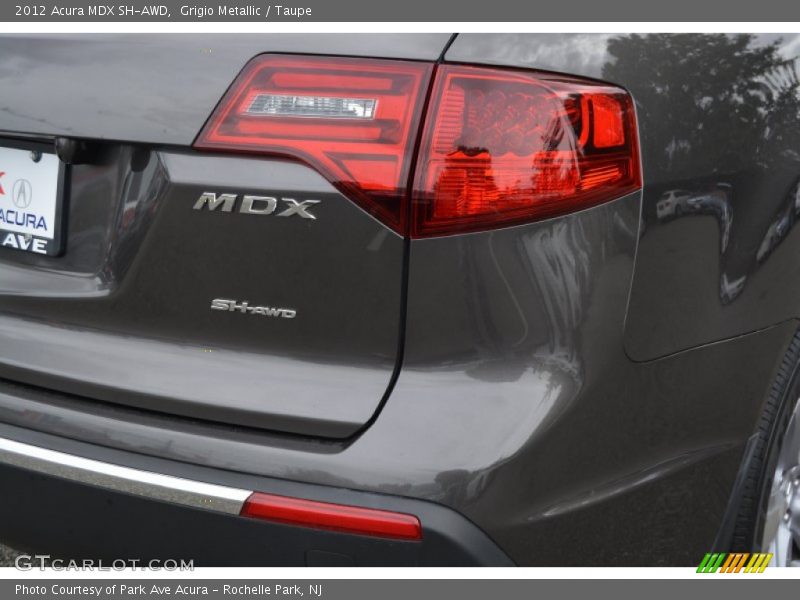 Grigio Metallic / Taupe 2012 Acura MDX SH-AWD