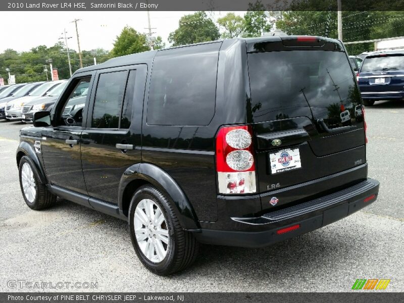 Santorini Black / Ebony 2010 Land Rover LR4 HSE
