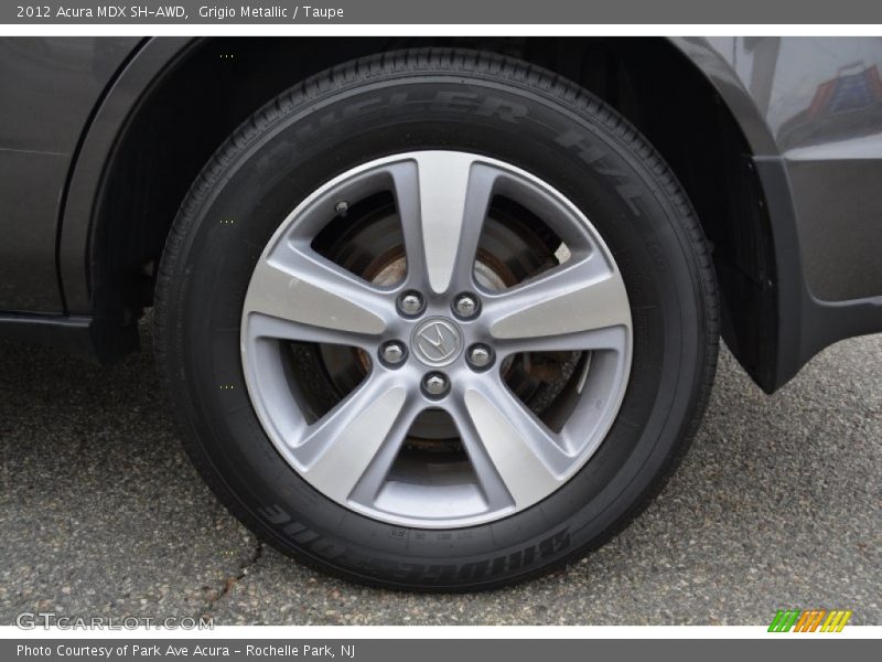 Grigio Metallic / Taupe 2012 Acura MDX SH-AWD