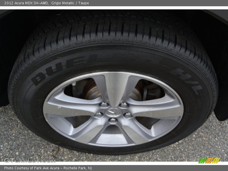 Grigio Metallic / Taupe 2012 Acura MDX SH-AWD
