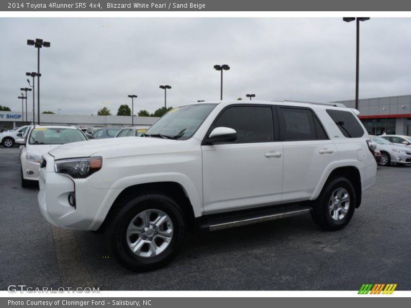 Blizzard White Pearl / Sand Beige 2014 Toyota 4Runner SR5 4x4