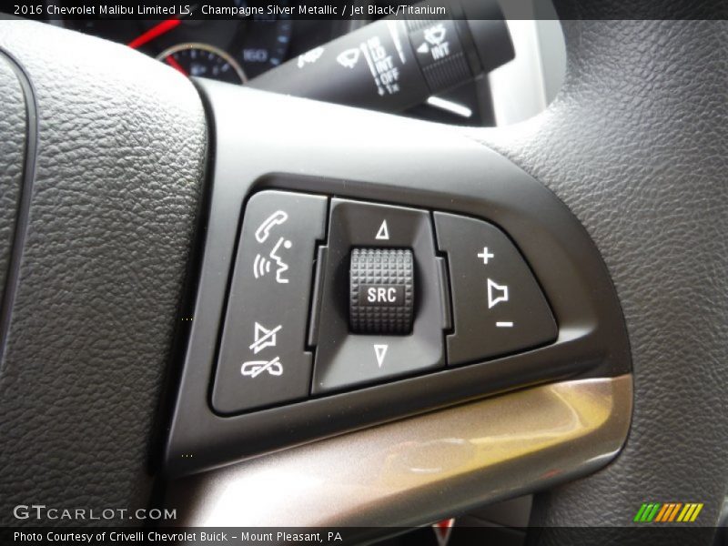Champagne Silver Metallic / Jet Black/Titanium 2016 Chevrolet Malibu Limited LS