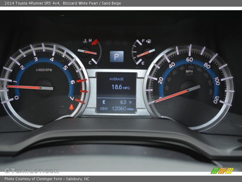 Blizzard White Pearl / Sand Beige 2014 Toyota 4Runner SR5 4x4