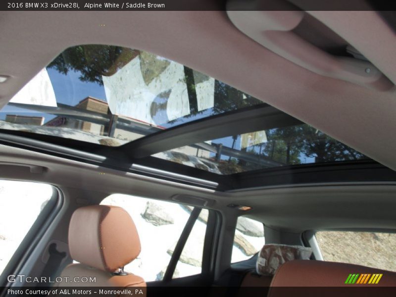 Alpine White / Saddle Brown 2016 BMW X3 xDrive28i
