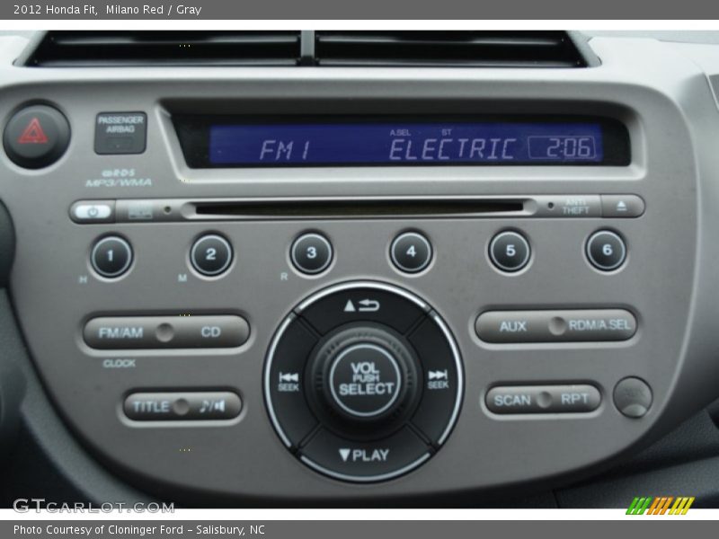 Milano Red / Gray 2012 Honda Fit