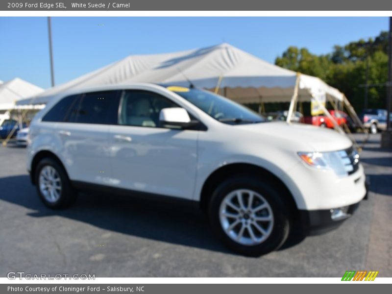 White Suede / Camel 2009 Ford Edge SEL