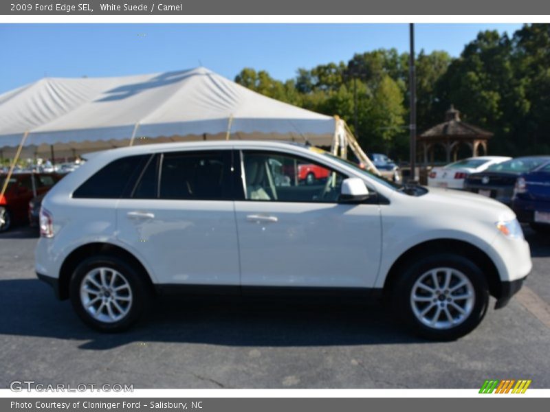 White Suede / Camel 2009 Ford Edge SEL