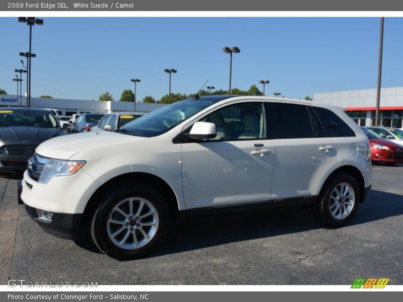 White Suede / Camel 2009 Ford Edge SEL