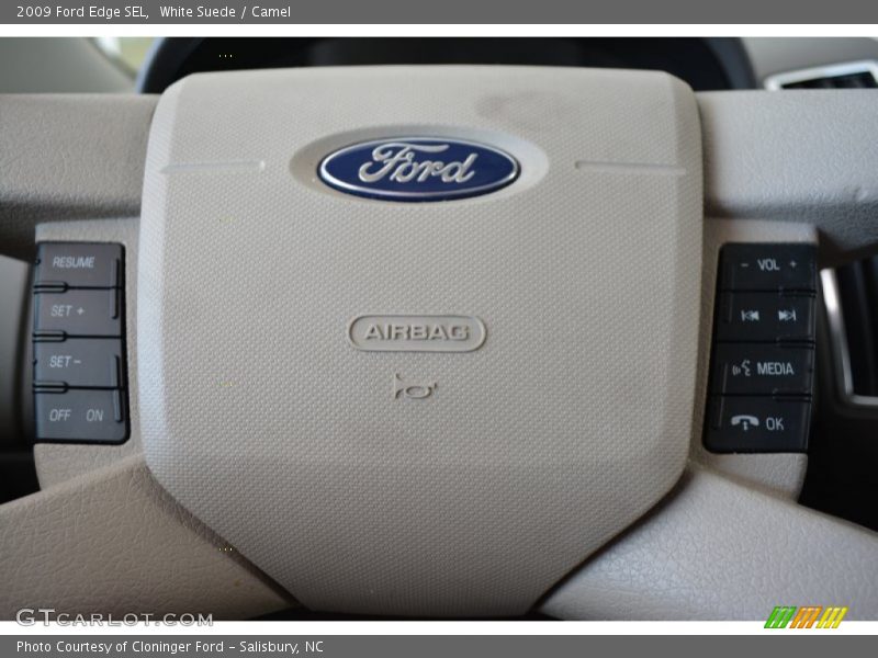 White Suede / Camel 2009 Ford Edge SEL