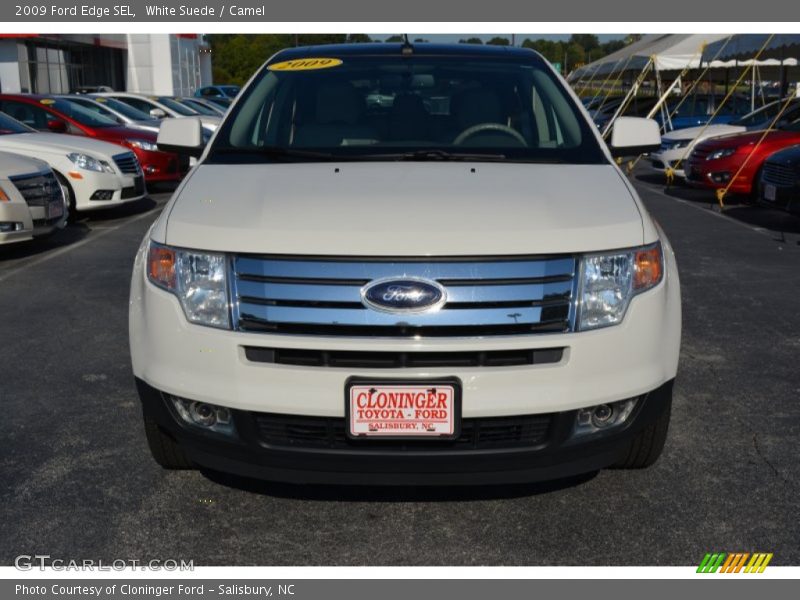 White Suede / Camel 2009 Ford Edge SEL
