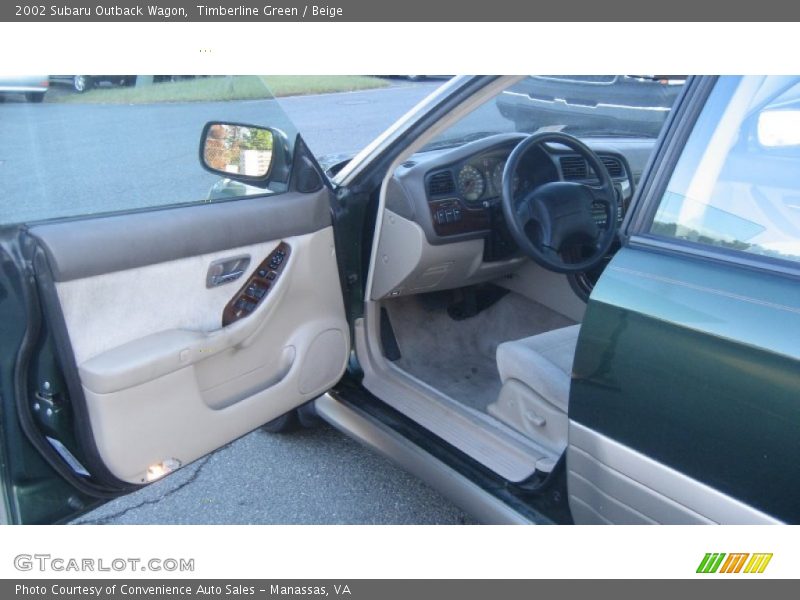 Timberline Green / Beige 2002 Subaru Outback Wagon