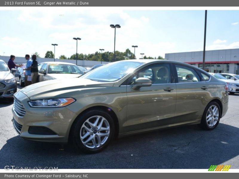 Ginger Ale Metallic / Dune 2013 Ford Fusion SE