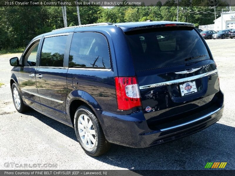 True Blue Pearl / Black/Light Graystone 2016 Chrysler Town & Country Touring