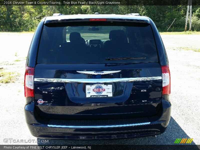 True Blue Pearl / Black/Light Graystone 2016 Chrysler Town & Country Touring