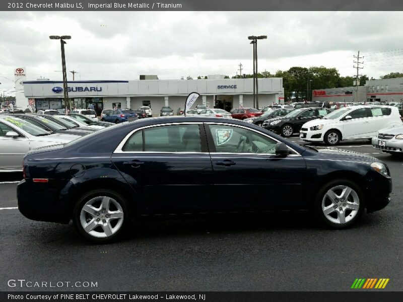 Imperial Blue Metallic / Titanium 2012 Chevrolet Malibu LS