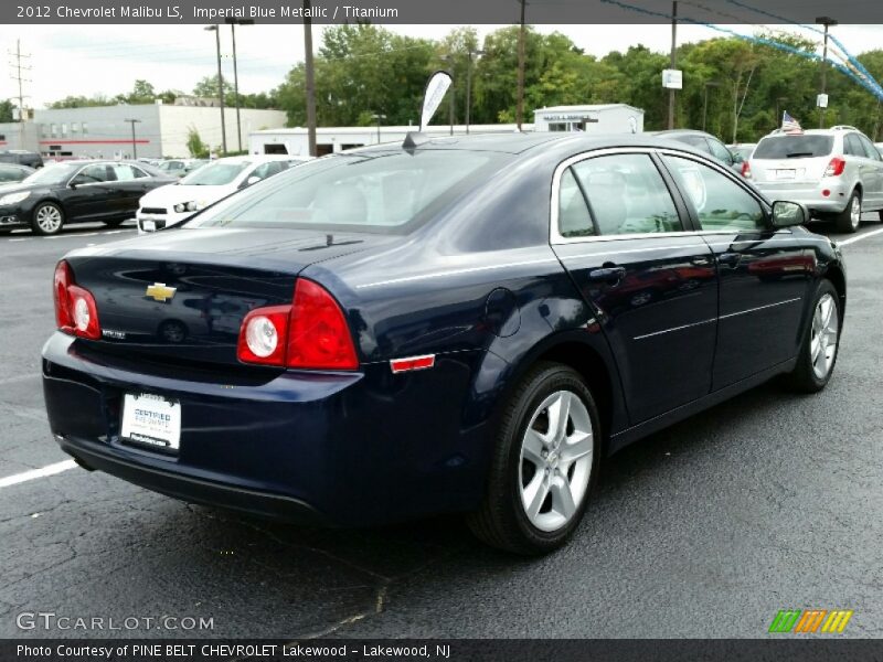 Imperial Blue Metallic / Titanium 2012 Chevrolet Malibu LS