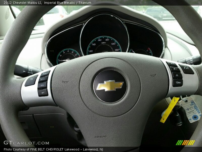 Imperial Blue Metallic / Titanium 2012 Chevrolet Malibu LS