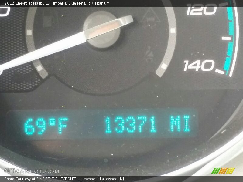 Imperial Blue Metallic / Titanium 2012 Chevrolet Malibu LS