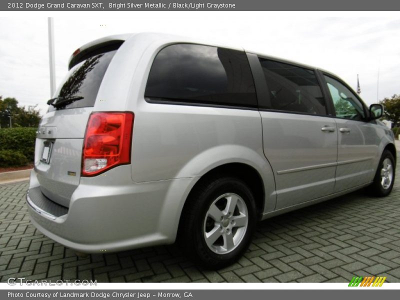 Bright Silver Metallic / Black/Light Graystone 2012 Dodge Grand Caravan SXT