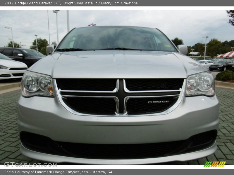 Bright Silver Metallic / Black/Light Graystone 2012 Dodge Grand Caravan SXT