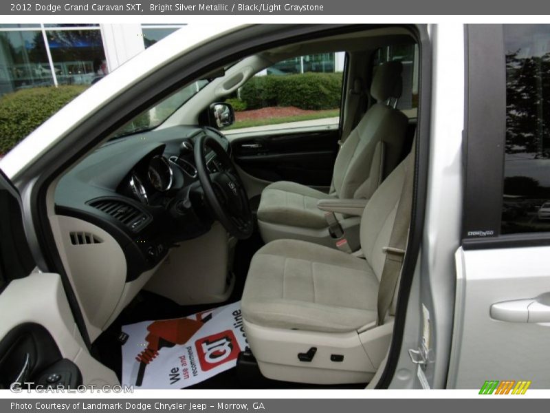 Bright Silver Metallic / Black/Light Graystone 2012 Dodge Grand Caravan SXT