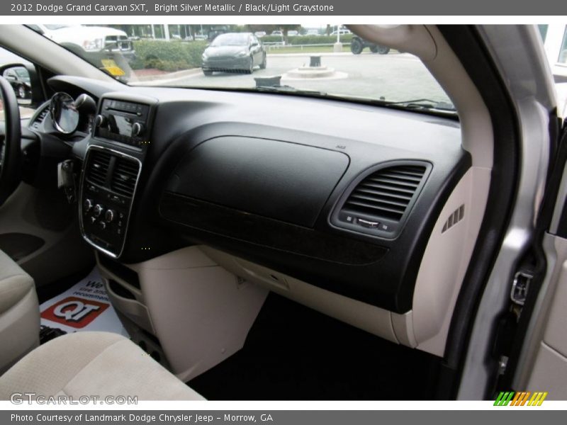 Bright Silver Metallic / Black/Light Graystone 2012 Dodge Grand Caravan SXT