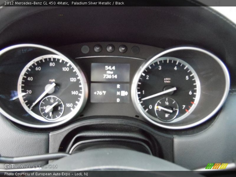 Paladium Silver Metallic / Black 2012 Mercedes-Benz GL 450 4Matic