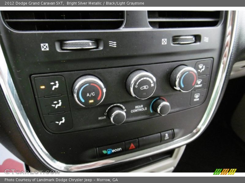 Bright Silver Metallic / Black/Light Graystone 2012 Dodge Grand Caravan SXT