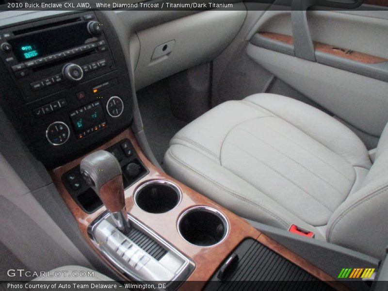 White Diamond Tricoat / Titanium/Dark Titanium 2010 Buick Enclave CXL AWD