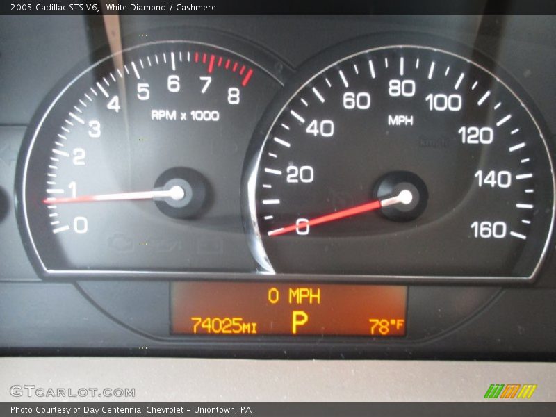 White Diamond / Cashmere 2005 Cadillac STS V6