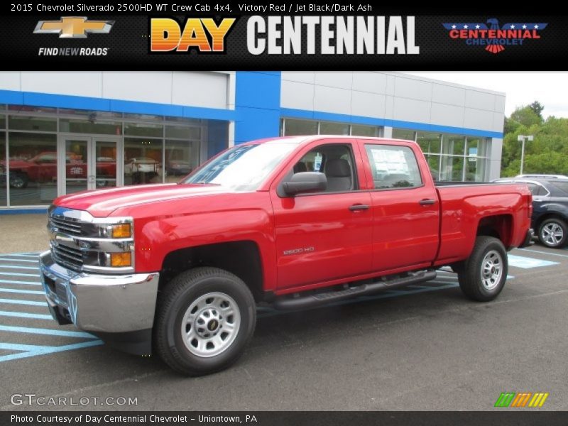 Victory Red / Jet Black/Dark Ash 2015 Chevrolet Silverado 2500HD WT Crew Cab 4x4
