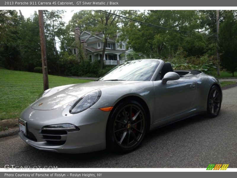 GT Silver Metallic / Black 2013 Porsche 911 Carrera 4S Cabriolet