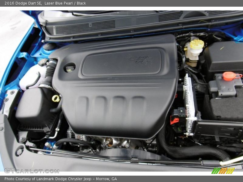 Laser Blue Pearl / Black 2016 Dodge Dart SE