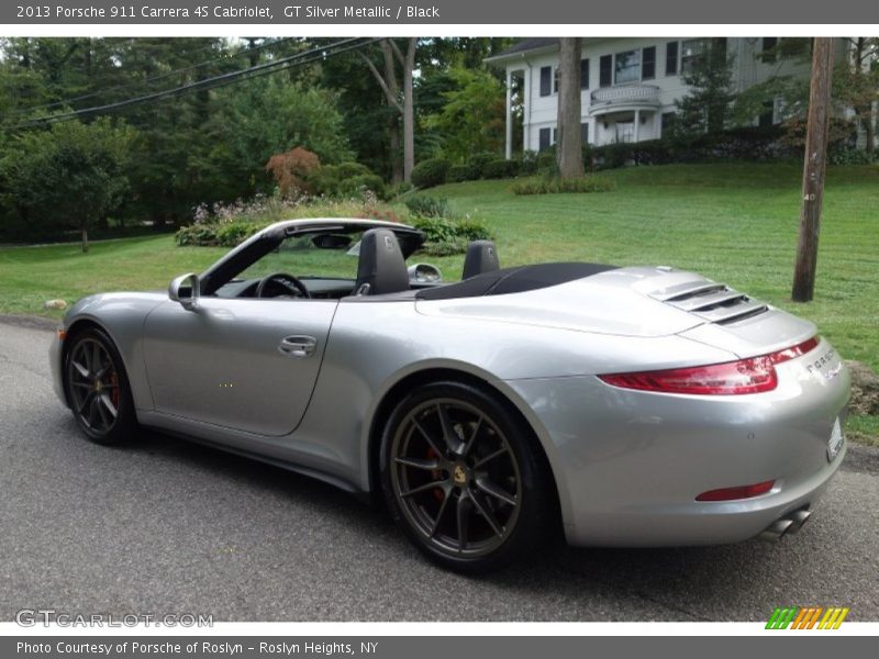 GT Silver Metallic / Black 2013 Porsche 911 Carrera 4S Cabriolet