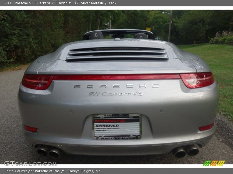 GT Silver Metallic / Black 2013 Porsche 911 Carrera 4S Cabriolet