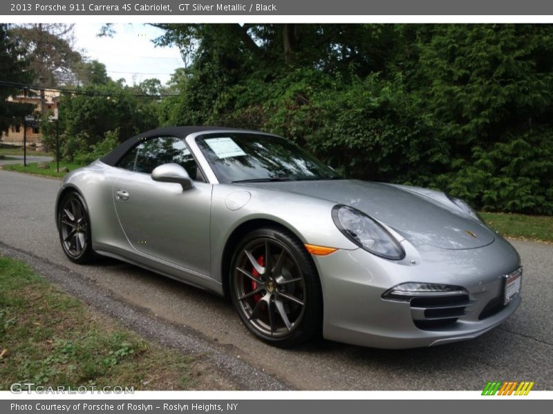 GT Silver Metallic / Black 2013 Porsche 911 Carrera 4S Cabriolet