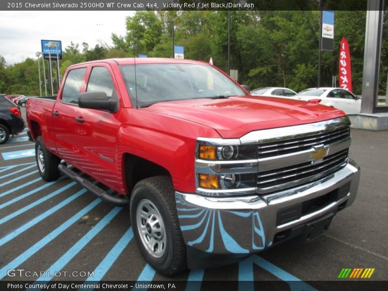 Victory Red / Jet Black/Dark Ash 2015 Chevrolet Silverado 2500HD WT Crew Cab 4x4