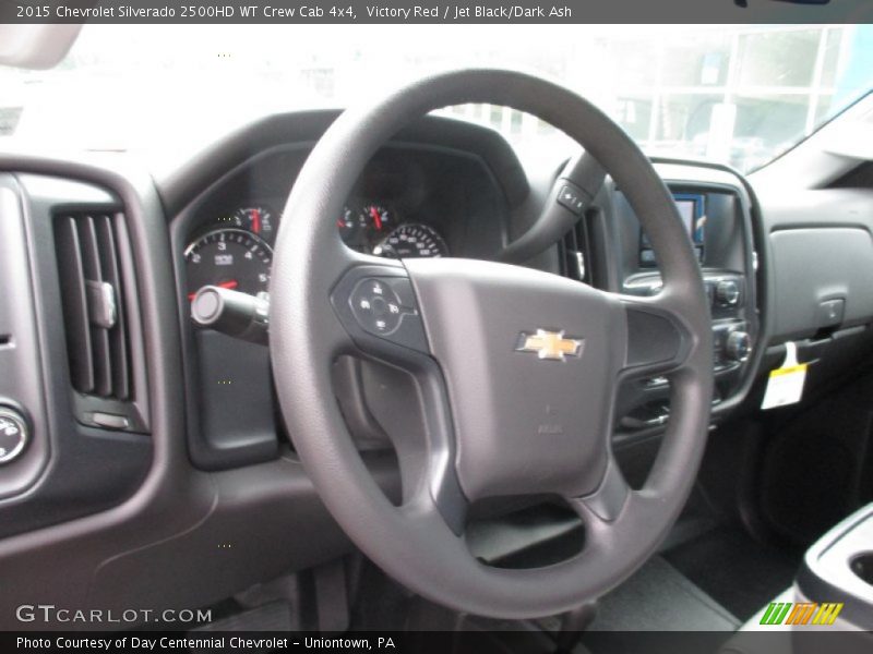 Victory Red / Jet Black/Dark Ash 2015 Chevrolet Silverado 2500HD WT Crew Cab 4x4