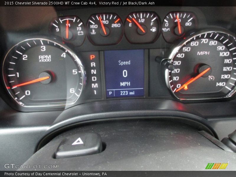 Victory Red / Jet Black/Dark Ash 2015 Chevrolet Silverado 2500HD WT Crew Cab 4x4