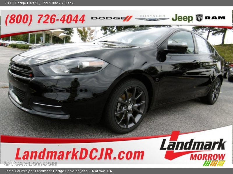 Pitch Black / Black 2016 Dodge Dart SE