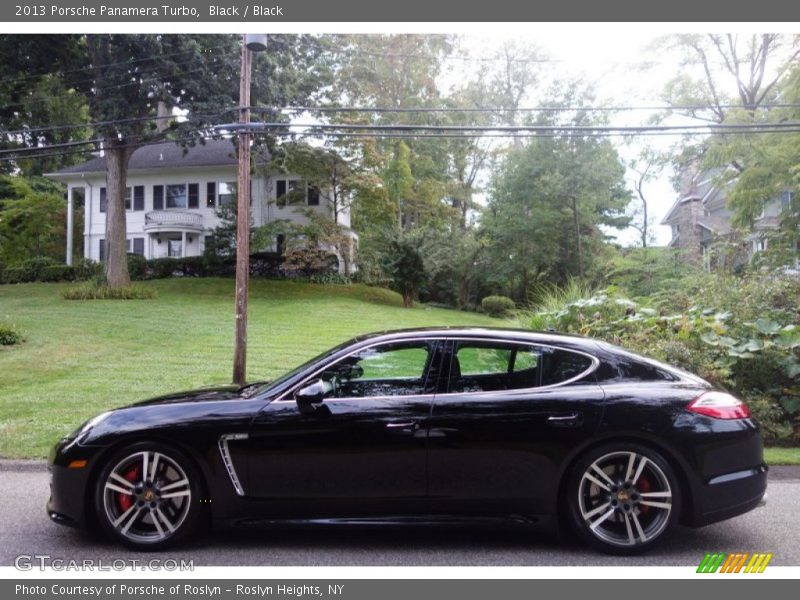 Black / Black 2013 Porsche Panamera Turbo