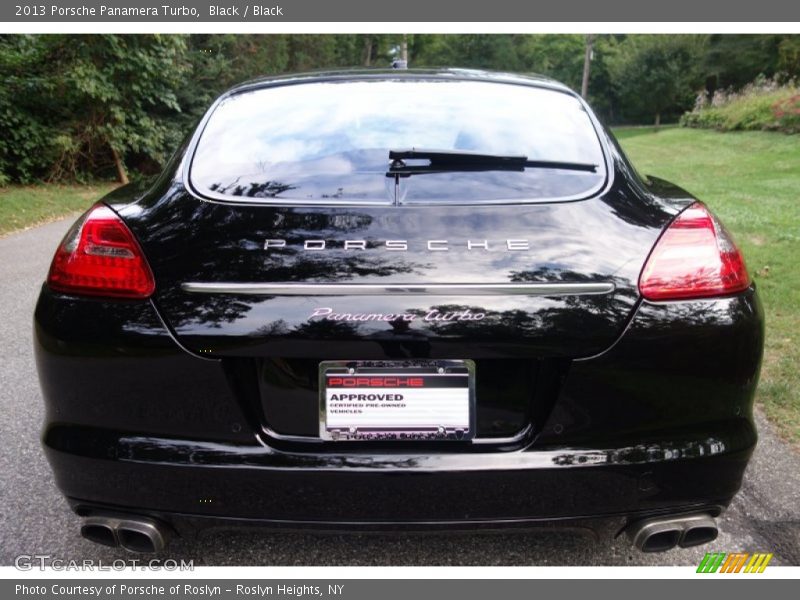 Black / Black 2013 Porsche Panamera Turbo