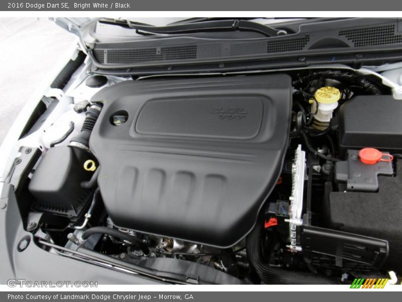 Bright White / Black 2016 Dodge Dart SE
