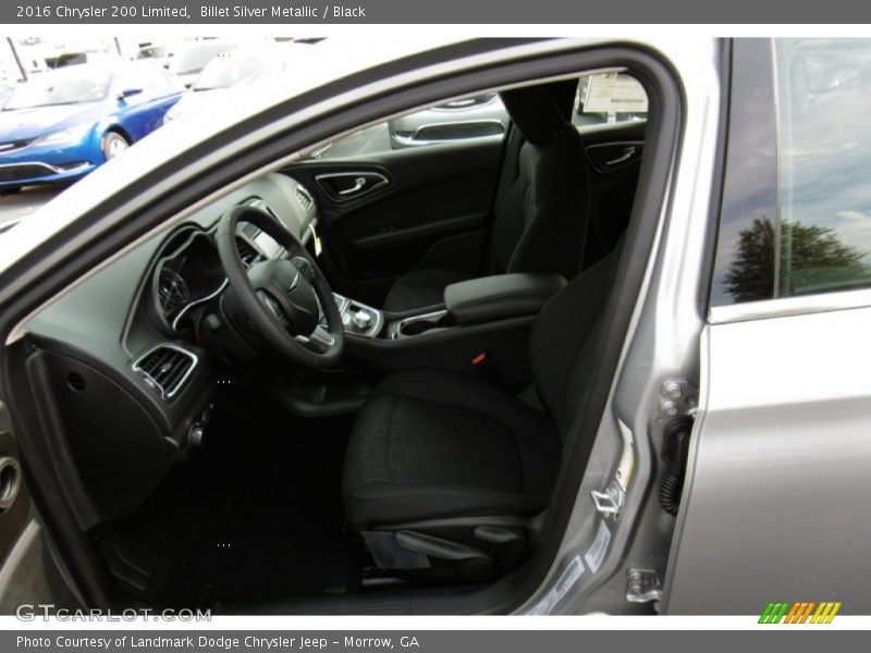 Billet Silver Metallic / Black 2016 Chrysler 200 Limited