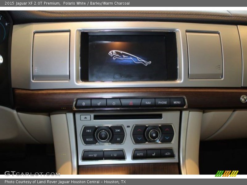 Polaris White / Barley/Warm Charcoal 2015 Jaguar XF 2.0T Premium