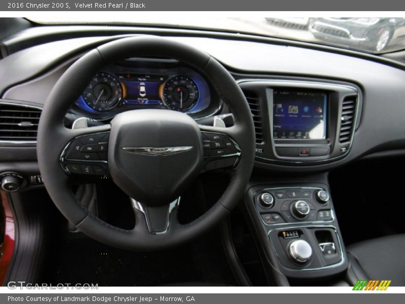 Velvet Red Pearl / Black 2016 Chrysler 200 S