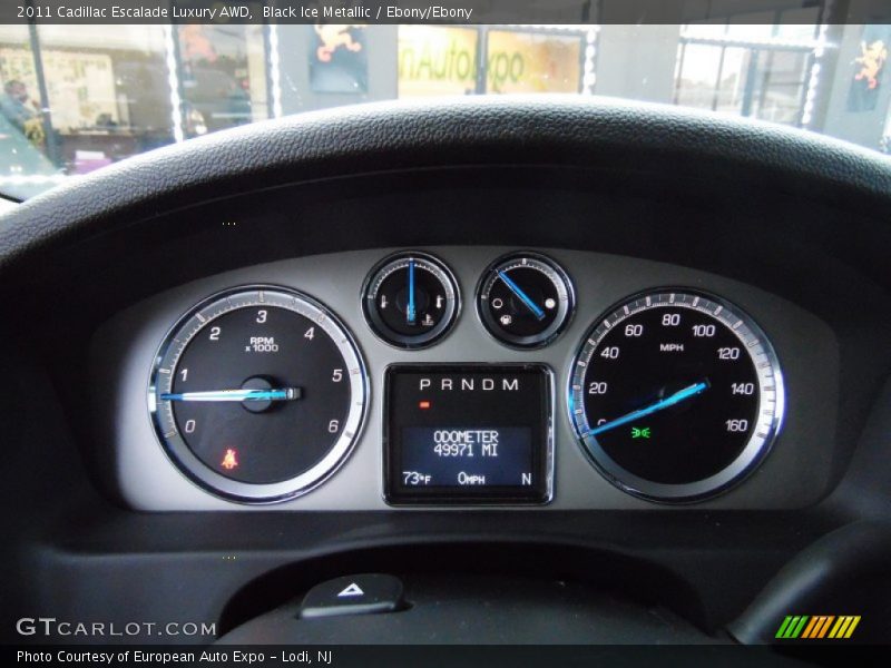 Black Ice Metallic / Ebony/Ebony 2011 Cadillac Escalade Luxury AWD